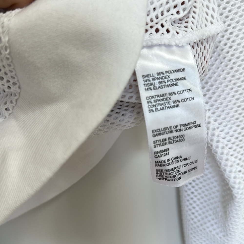 White Blanc Noir Top Extra Small XS - Picture 6 of 6